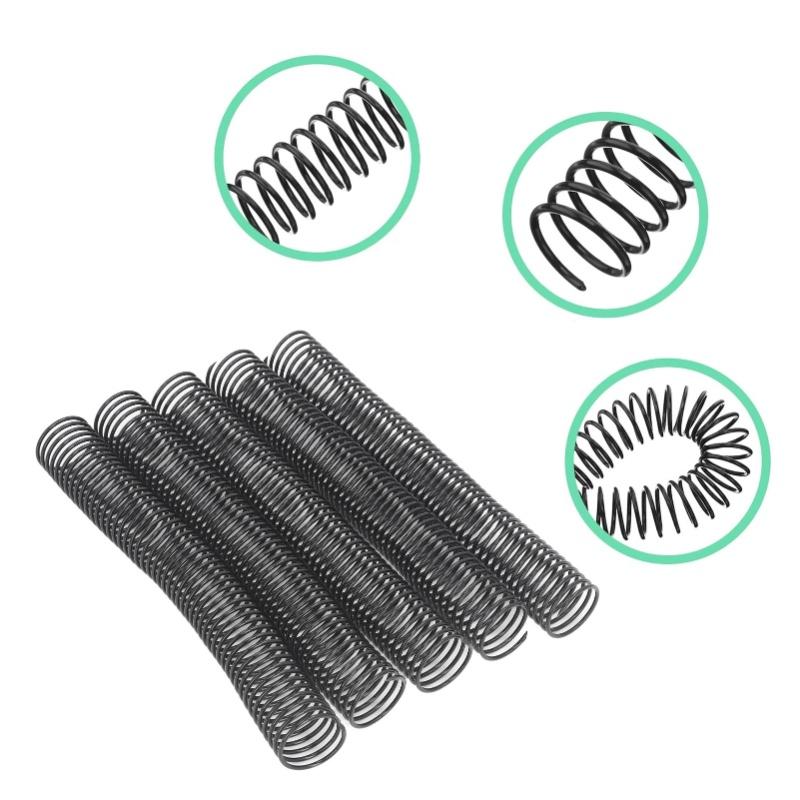18 Pcs Spiral Binding Coil 38mm Diameter 48 Loop 4:1 Pitch 310 Sheet Capacity Spiral Binding Spine For A4 Paper