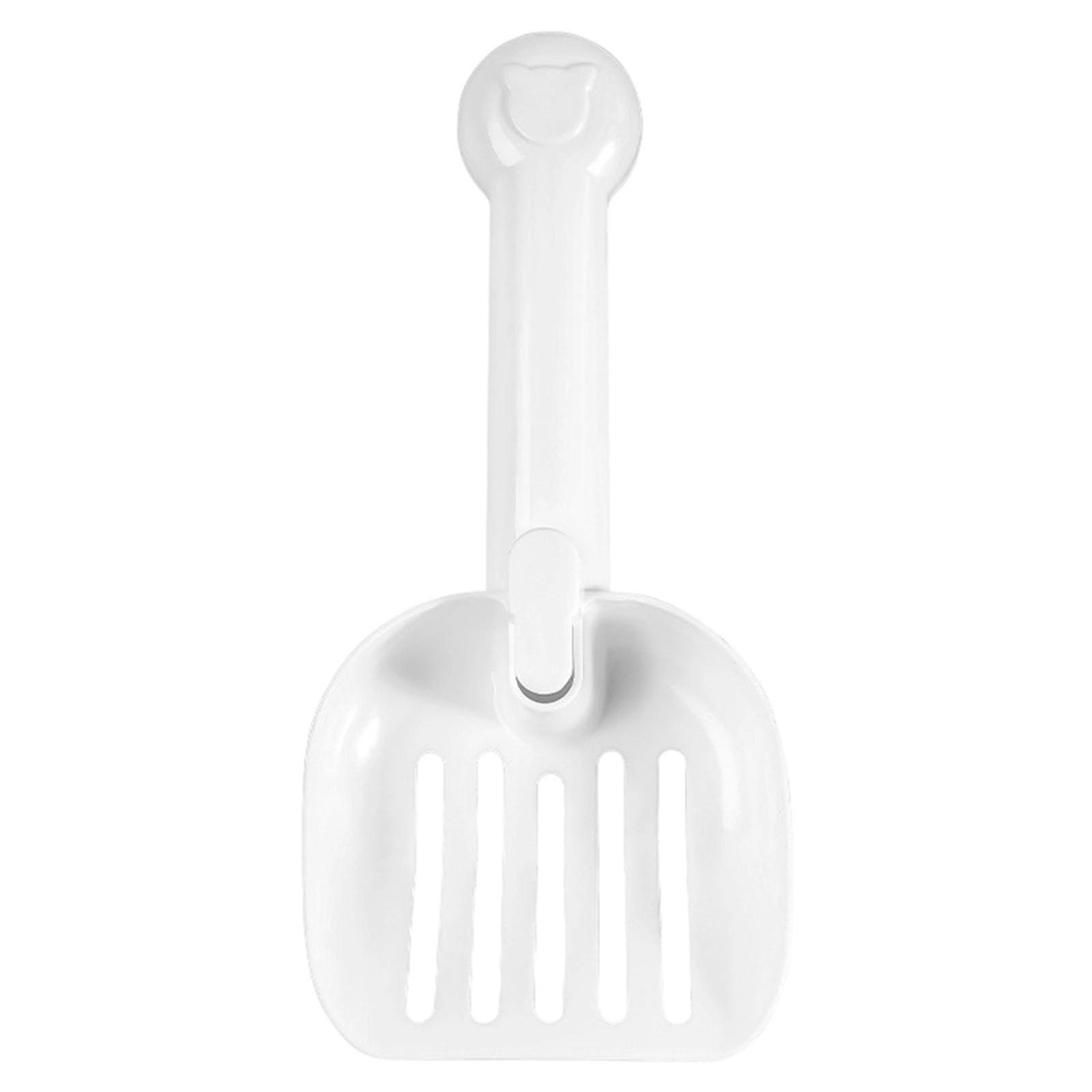 

Пластиковый лоток для кошек и совочек для кошачьего наполнителя one size белый