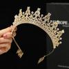 Full Diamond Crown, Bridal Headwear, Wedding Headband, Studio Dance Party Hair Accessories, Tiara, Large Crown