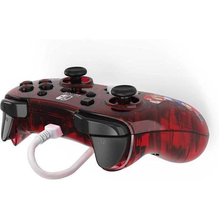 Manette de jeu - PDP - Rock Candy Mario Kart - Filaire - Coloré et transparent - Compatible Nintendo Switch