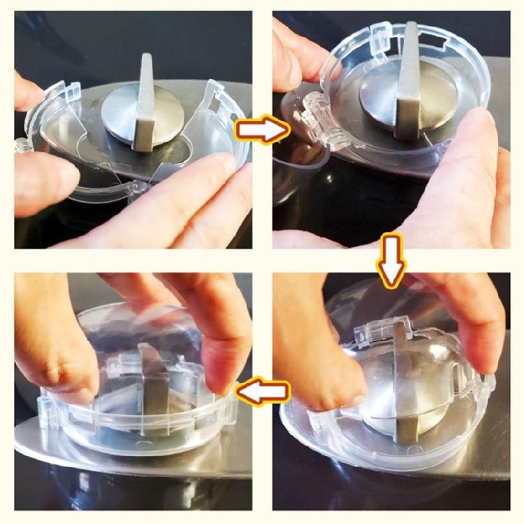 6 Stück Herdknopfabdeckung Kindersicherheits-Gasschutz Ofenschutz Hitzebeständig Kindersichere Ofenknopfabdeckung