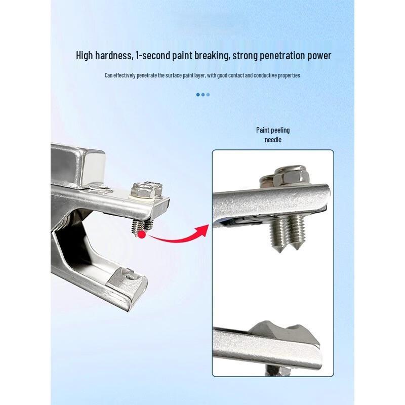 Stainless Steel Grounding Clamp with Spring Wire