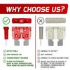 300PCS Car Blade Zinc Fuse Assortment Kit Auto Truck Automotive Medium Small Fuse Mixed Motorcycle Circuit Fuse with Box Fuses4