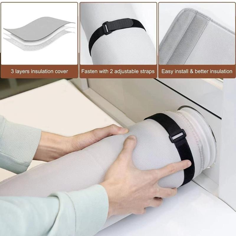 Air Conditioner Hose Cover Wrap Portable Hose Duct Vent Cover Insulation Sleeve for 5-5.9inch Diameter Exhaust Hose