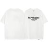 American Vintage High Street T-Shirt Cartoon Print Loose Fit Short Sleeve Men Women Teens