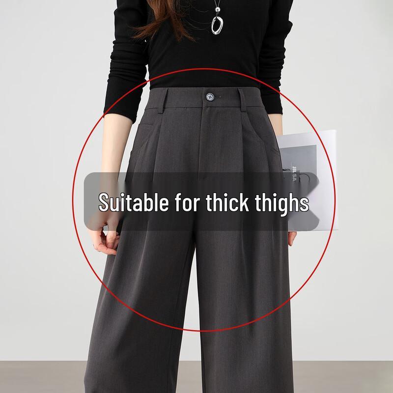 Women s High-Waist Straight Leg Cropped Commuter Pants 2XL