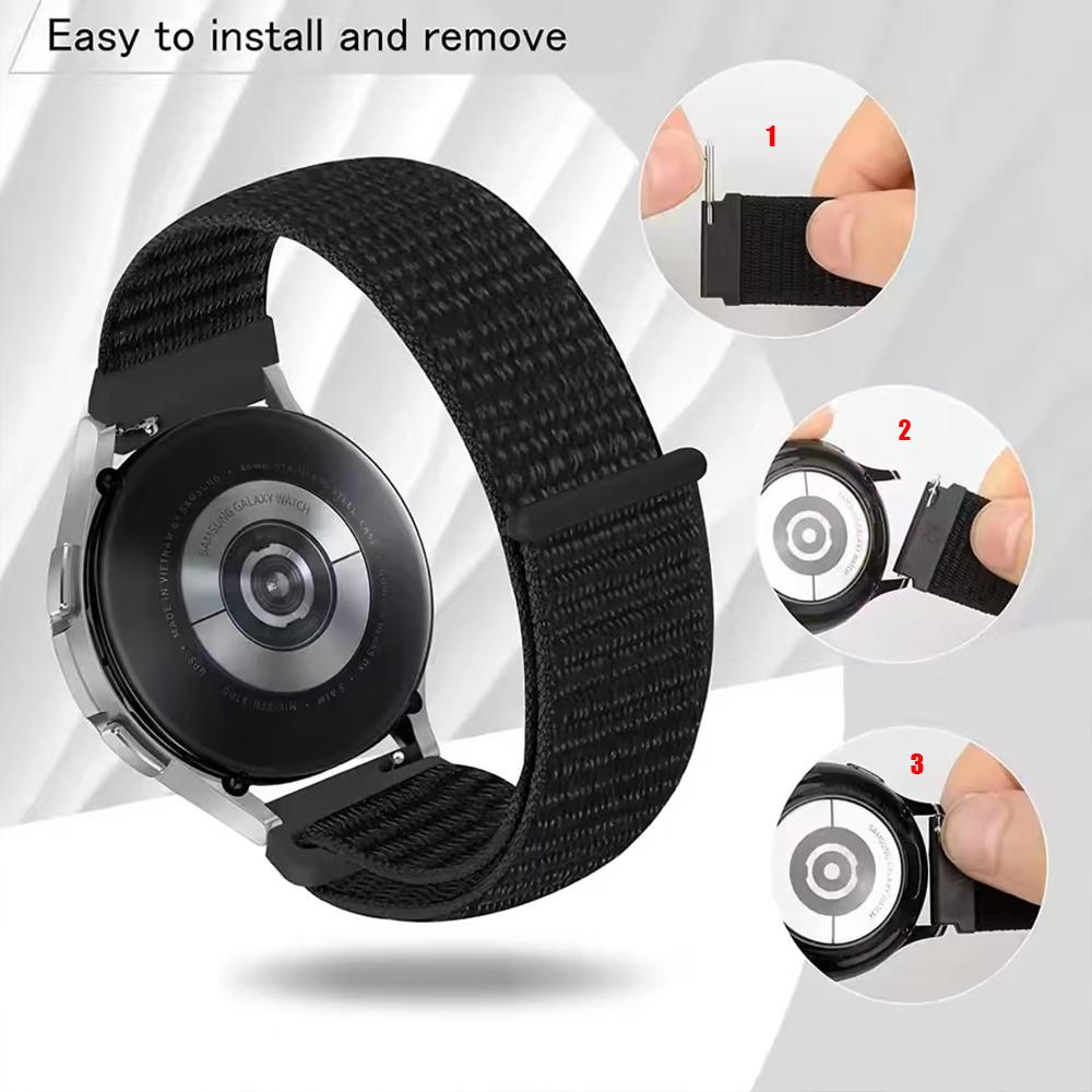Nylon 20mm 22mm Strap For Huami Amazfit GTR/GTS/4/3/2 42mm 46mm Loop Band Amazfit BIP 5 U/S Balance/CHEETAH Breathable Bracelet