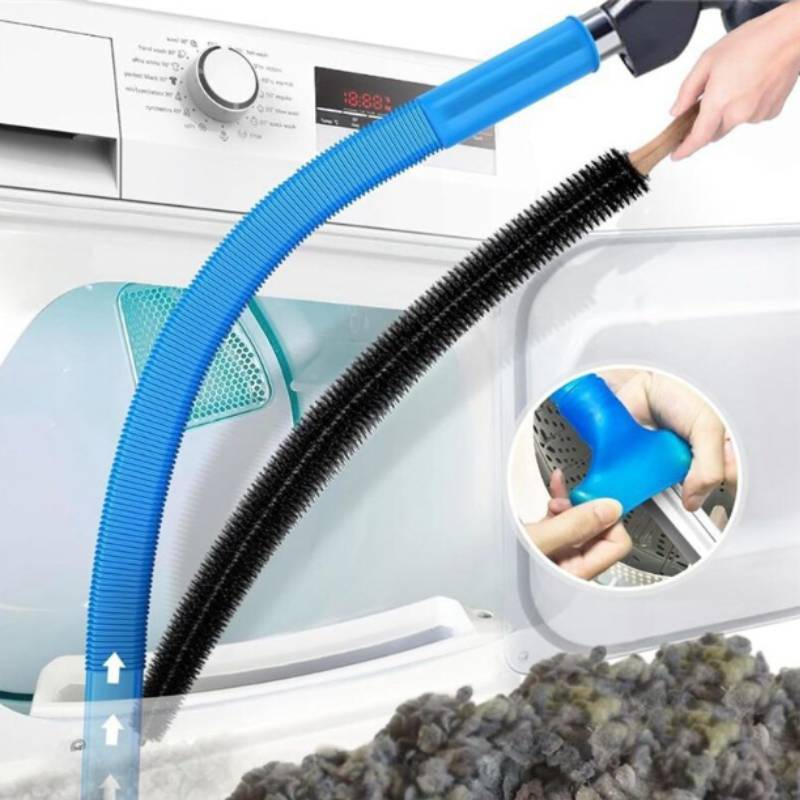 Dryer Vent Cleaner Kit Vacuum With Plastic Brush For Home Maintenance