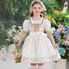 Girls Maid Clothes 3 Piece Set Pastoral Floral Dress Kids German Munich Oktoberfest Costume Sweet Children's Lolita Prom Dress