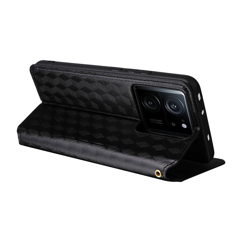 Redmi K60 Ultra Leather Case with Card Holder & Magnetic Stand