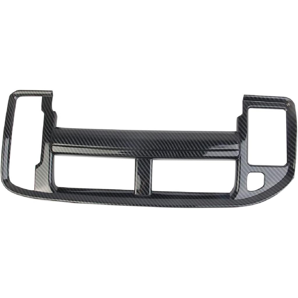 Carbon Fiber Center Console Dashboard Air Conditioner AC Vent Navigation Cover Trim for 2021-2024 Chevy Tahoe Suburban for 2021-2024 GMC Yukon