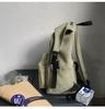 Women's Japanese & Korean Style Nylon Backpack - Solid Color, Lightweight, Fashionable for High School & College Students.