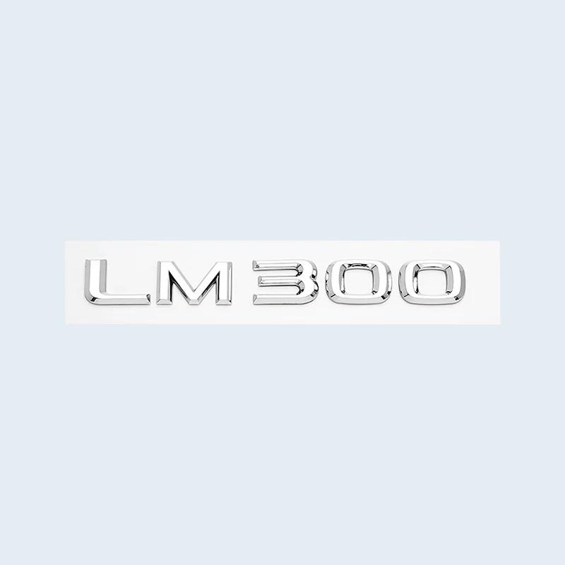 3D ABS Chrom Glänzend Schwarz ABS Buchstaben Nummer LM300 LM350 LM300h HYBRID Emblem Für Lexus Auto Kofferraum Logo Abzeichen Aufkleber