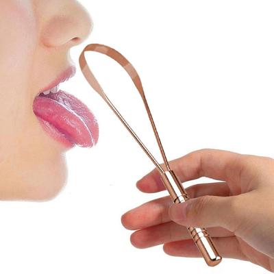 304 Steel Tongue Scraper Single Handle Tongue Cleaner For Adults Tongue Brush Dental Hygiene Oral Care Tool D9V4