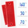 Swpeet 20Pcs Universal Red Plastic Rectangular Stick-On Car Reflector Sticker, Door Reflectors Interior Red Compatible Warning Plate Adhesive