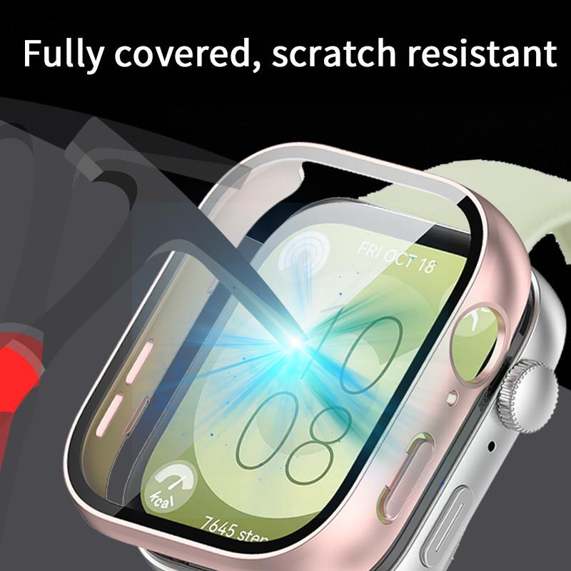 Beukei Pellicola Protettiva per Huawei Watch Fit 3, 3 pezzi Vetro Protezione [copertura totale curva 3D] [Anti-Graffio] [Senza Bolle][Durezza 9H ] Schutzfolie
