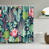 Colorful Trees Flower Palm Sunflower Bathroom Curtain Waterproof Polyester Shower Curtain Bath Curtain For Bathroom With Hooks