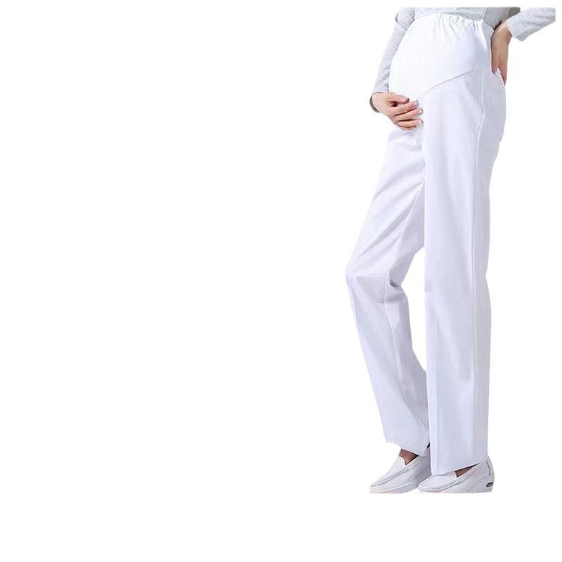 Adjustable Elastic Waist Maternity Nurse Pants with Full Abdomen Support - Summer Style, Plus Size.
