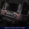 Central Control Volume Button Panel Decor Cover for Ford F-150 15-20 Wood Grain