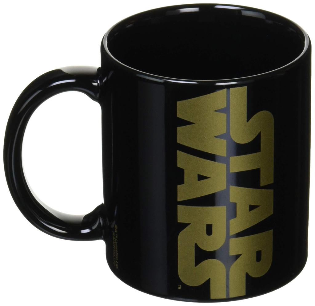 Star Wars Logo Gold Mug, 260ml, Black, SAN2352-1
