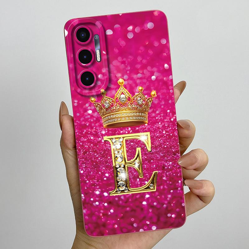 For Tecno Pova 3 6.9" Case Crown Letters Liquid SIlicone Soft TPU Phone Cases For Tecno Pova3 LF7n Camera Protection Back Cover