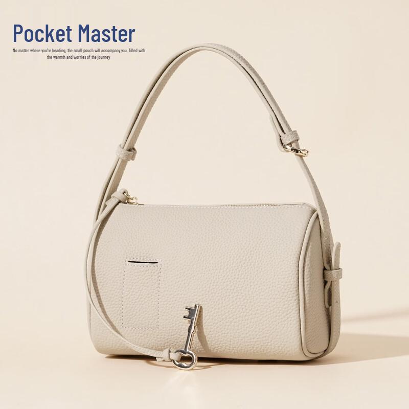 Douxiaozhu Genuine Leather Boston Shoulder Bag