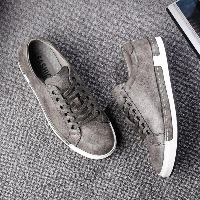 Men Leather Casual Shoes Men Sneakers  Autumn  Mens Suede Shoes Comfortable Flat Male Footwear Zapatillas Hombre