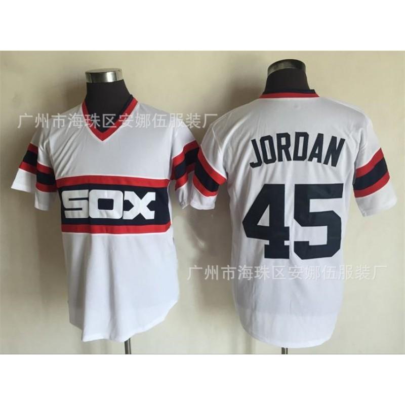 Maglia da Baseball Vintage Unisex Chicago White Sox Ricamata Retro Top Sportivo Traspirante