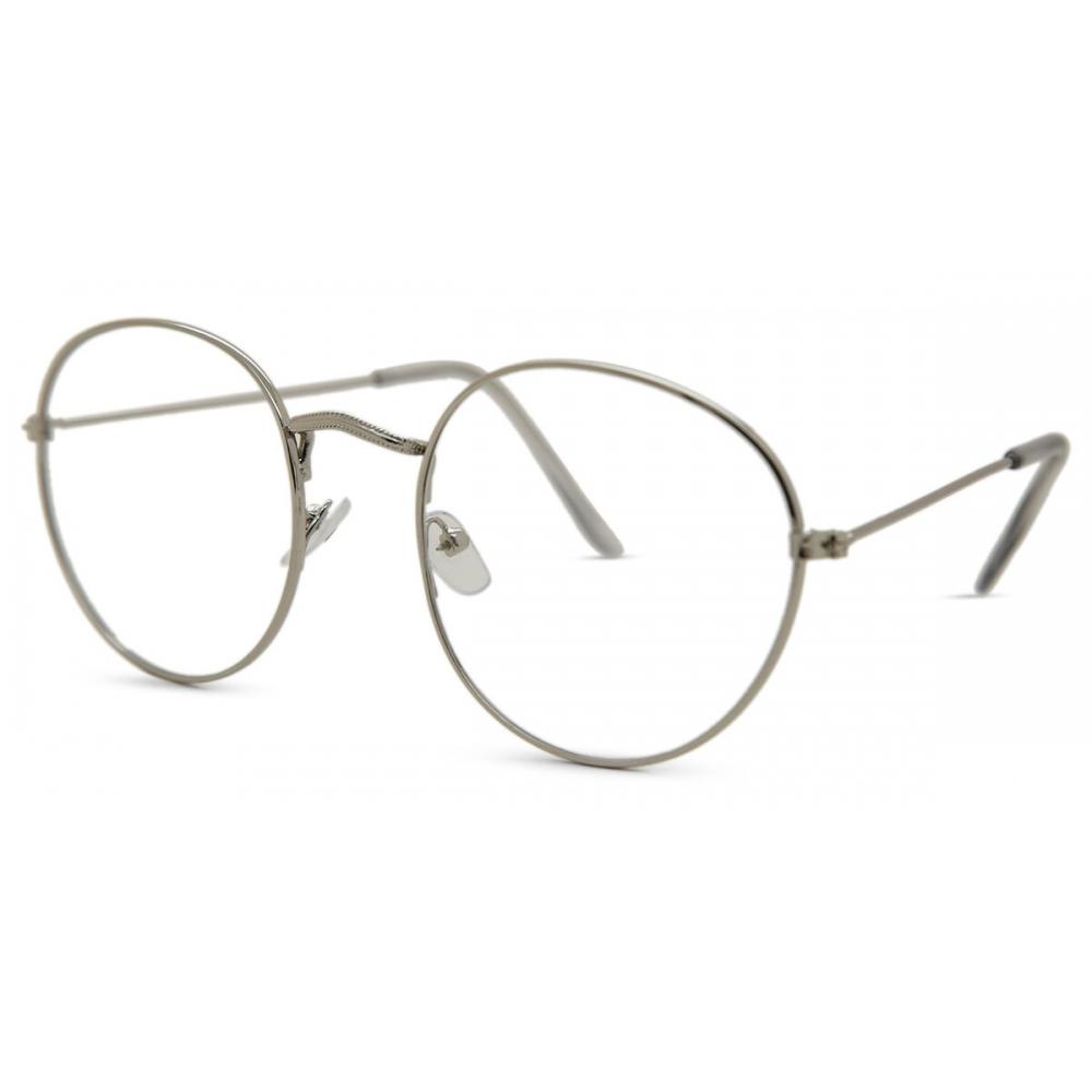 Full Rim Round Silver Smartbuy Collection Channon X3447 4 C2 Fashion Unisex Eyeglasses