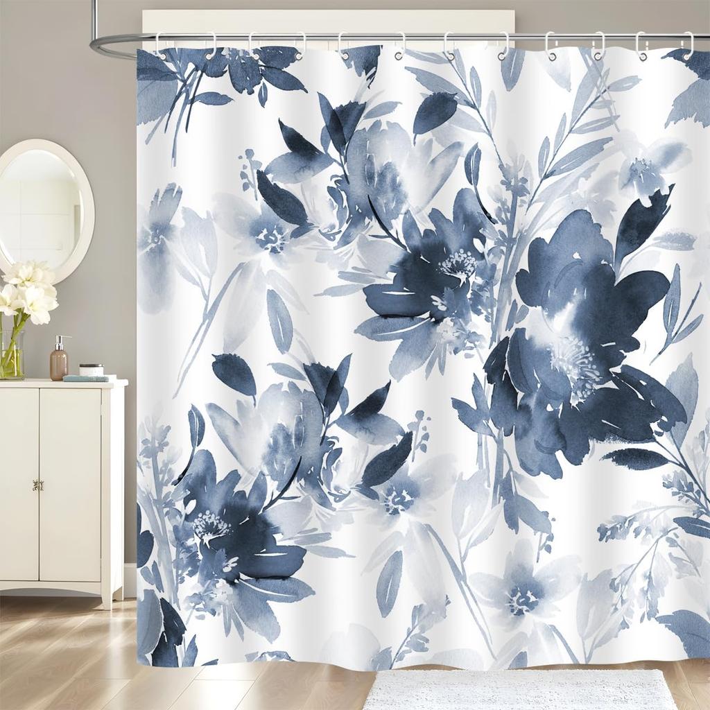 Wildtier Duschvorhang Dschungel Elefant Giraffe Zebra Regenwald Tropisch Safari Badezimmer Heimdeko Wasserdicht Polyester