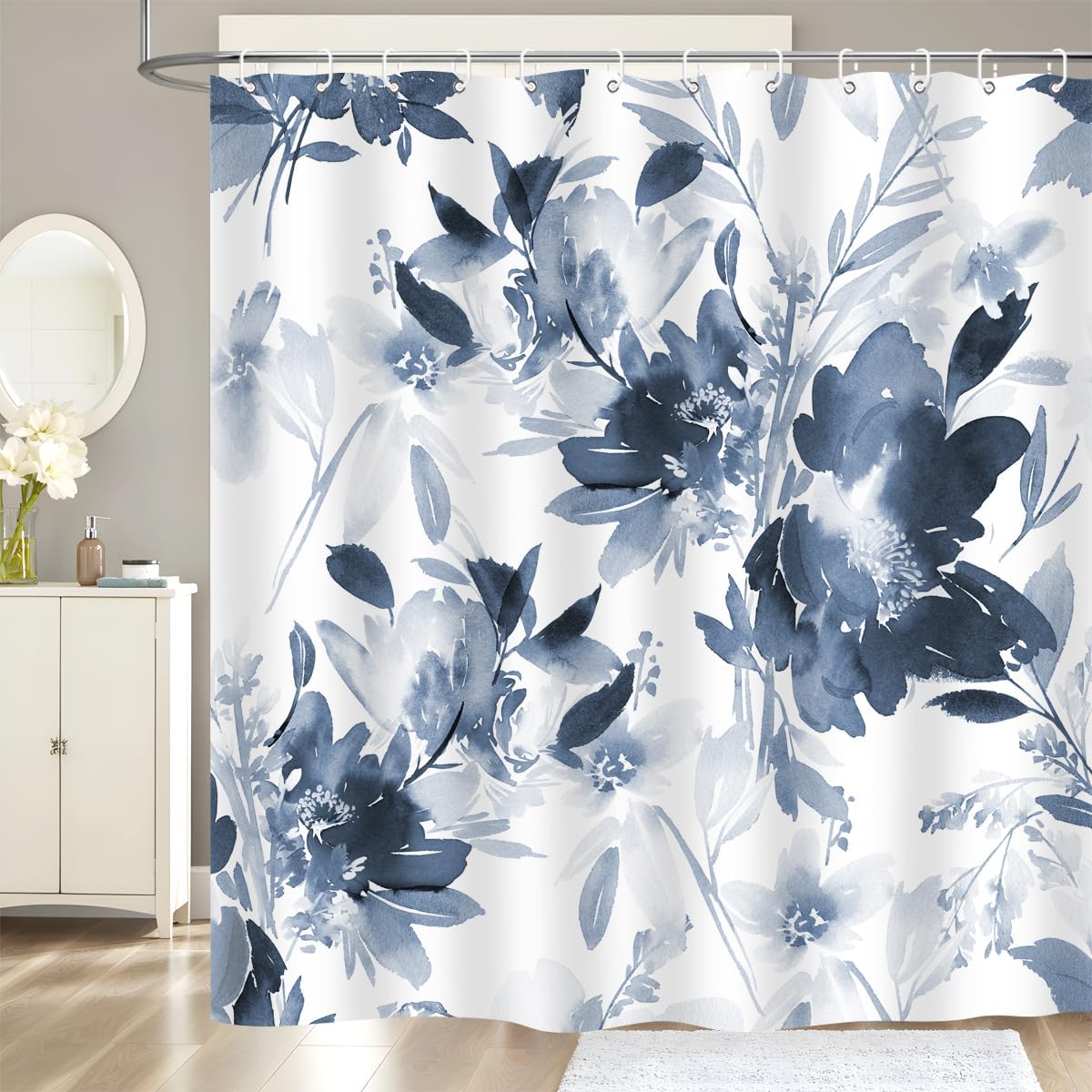 

Wild Animal Shower Curtain Jungle Elephant Giraffe Zebra Rainforest Tropical Safari Bathroom Home Decor Waterproof Polyester 90x180CM