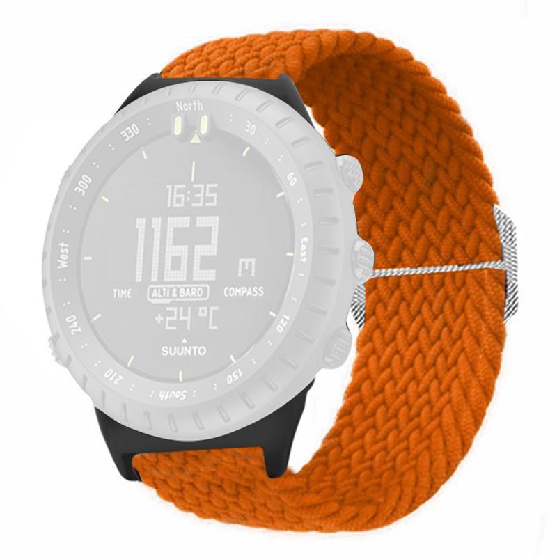 For Suunto Core Watch Band Stretchy 22mm Soft Nylon Elastic Braided Strap