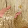 Glitter Curtains Tassel Curtains Hanging Door Curtain Encryption Partition Decoration Curtain for Door Living Room Bedroom