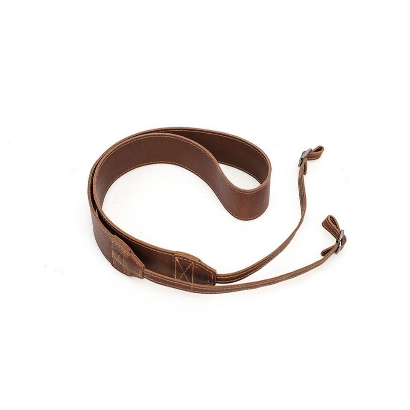 

Retro Crazy Horse Leather Camera Strap Comfortable and Convenient Outdoor Travel Double Sided Leather Digital Camera Strap коричневий