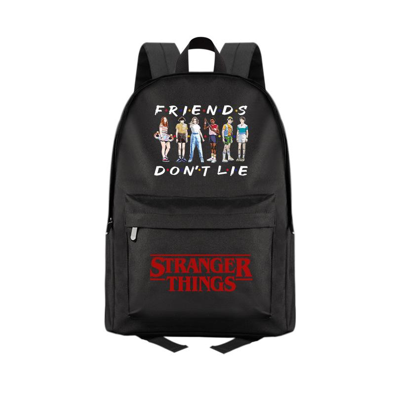 Stranger Things Lielas ietilpības studentu audekla