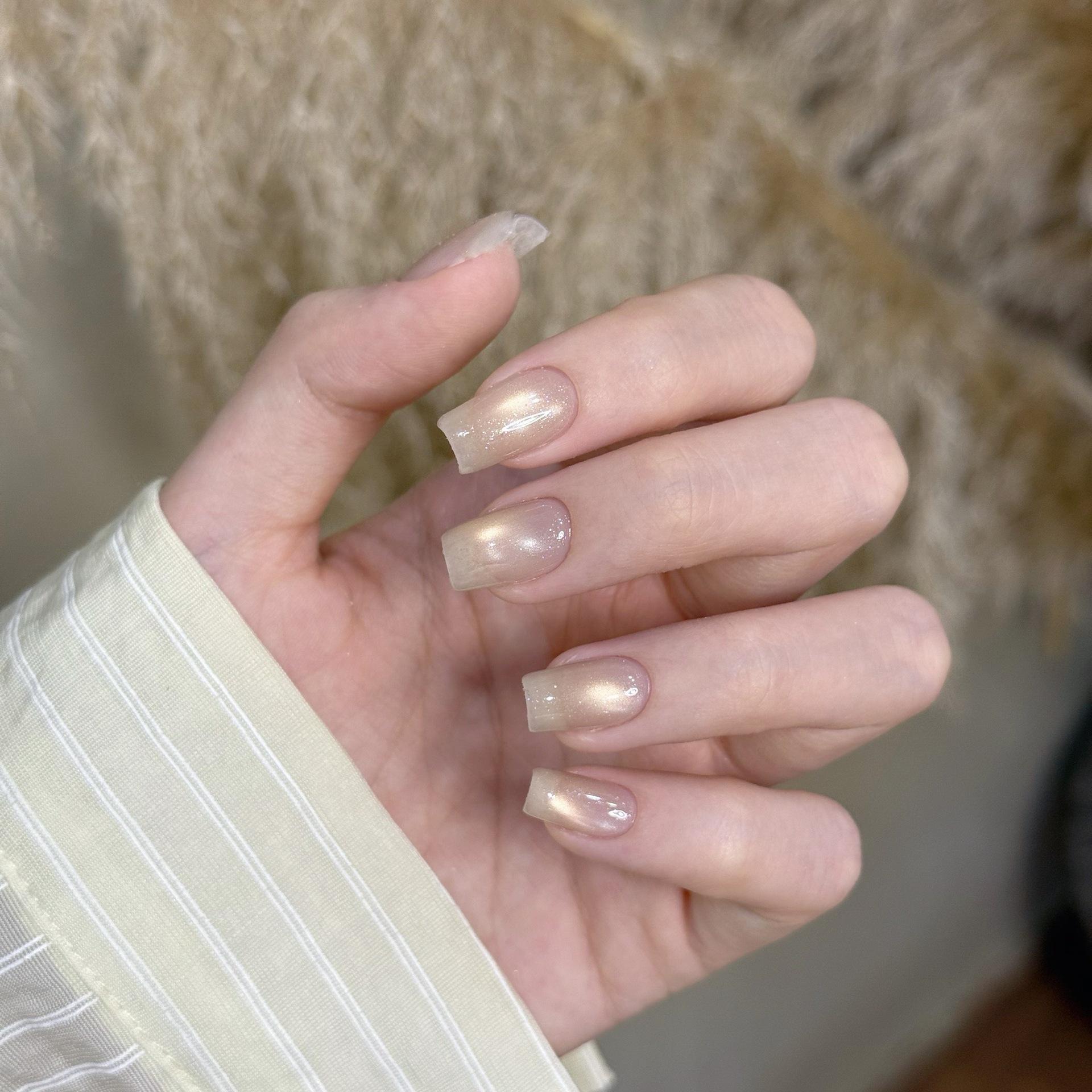 Президент Хуа Маленькая Черная Бутылочка Выравнивающий Гель: Сатиновый Фарфорово-Белый Лак-Гель Кошачий Глаз и Кристальный Отбеливающий Лак-Гель, 60 Цветов