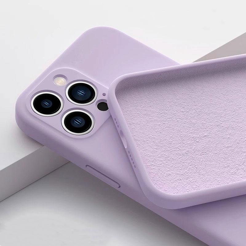 Luxury Original Liquid Silicone Phone Case For iPhone 11 12 13 14 15 Pro Max Mini 7 8 Plus XS X XR Soft Bumper Cases Cover