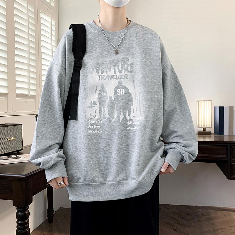 

Мужская свободная утолщенная футболка с мультяшным принтом, трендовая, универсальная, модная 8XL светло-серый