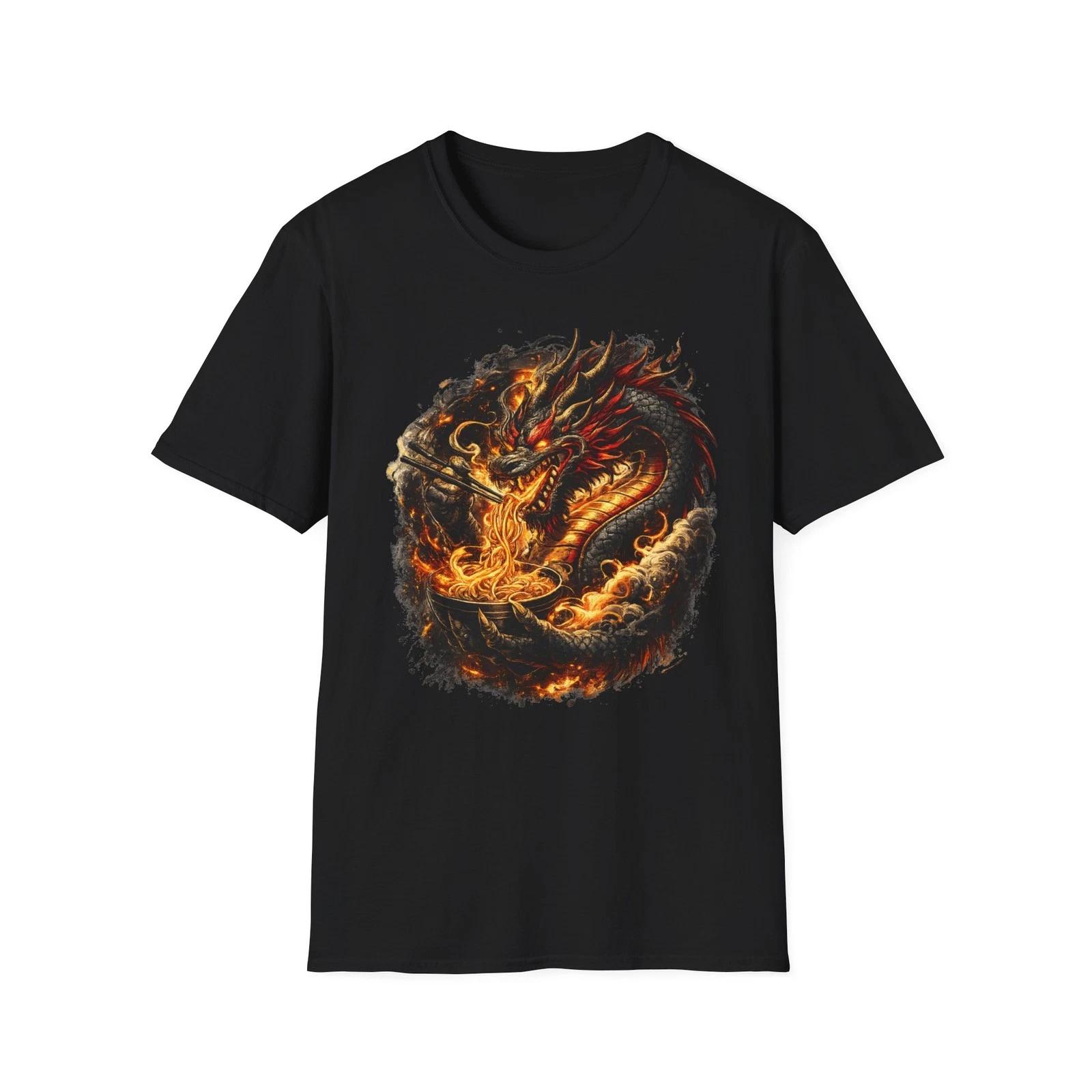 Dragon Ramen Sukajan Anime Shirt Japanese Streetwear Fathers Day Gift for Him XL