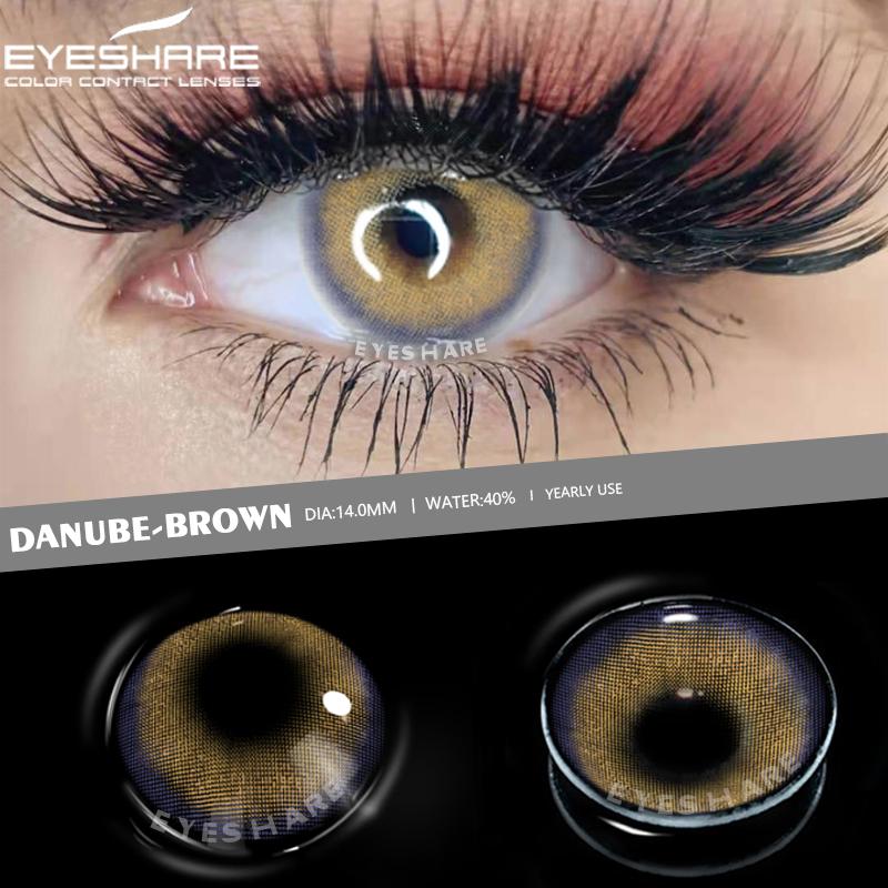 Eyeshare 2ks/pár Barevné kontaktní čočky pro oči Barevné oční čočky RICH GIRL Kontaktní čočka Krásná žákovská kosmetika ročně