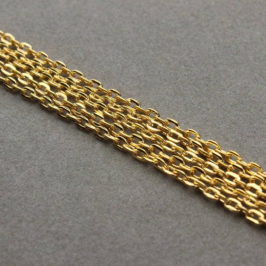

10yards 2x3/3x4mm Metal Link Chains Bulk Twisted Chains For Jewelry Making DIY Handmade Necklace Bracelet Accessories Findings 2x3mm золотий