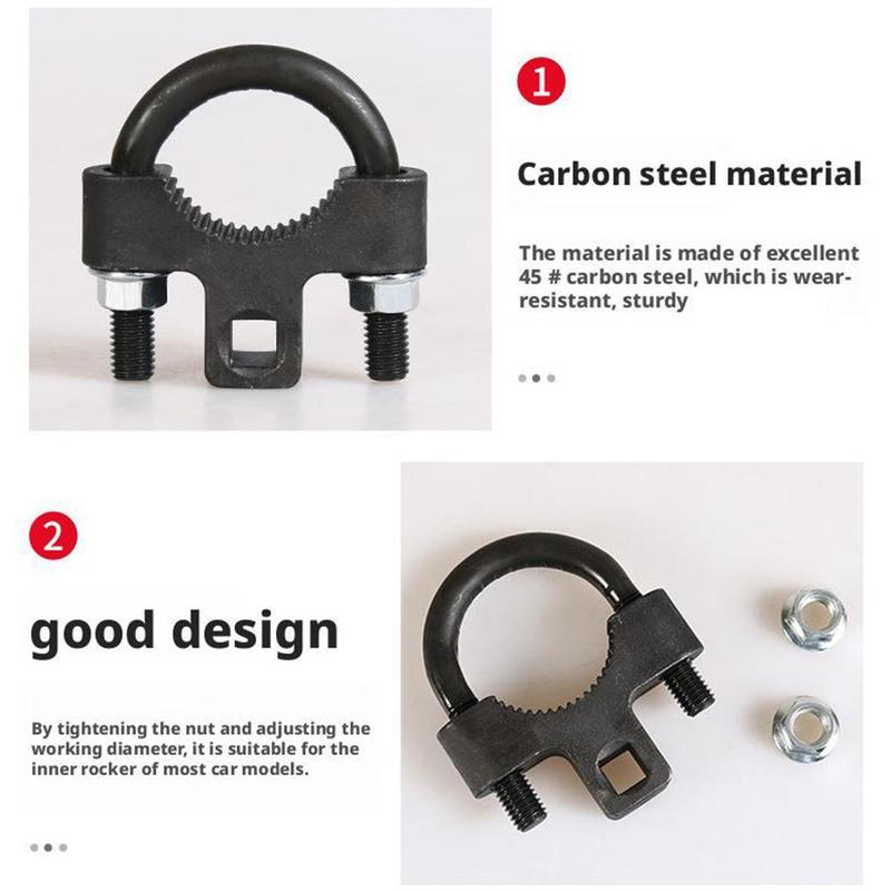 Inner Tie Rod Tool Low Profile Steering Rack Removal Repair Wrench Cr-Mo Steel Universal Car Chassis Mechanic Tool Kit