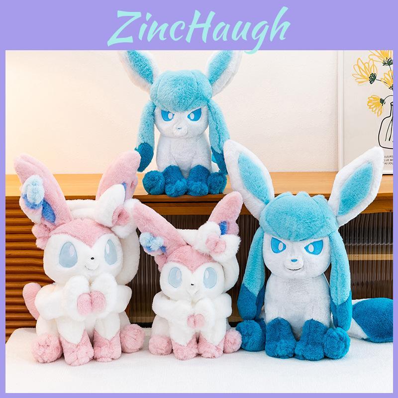 Peluche Pokemon Glaceon con Imbottitura in Cotone PP per Dormire e Coccolare
