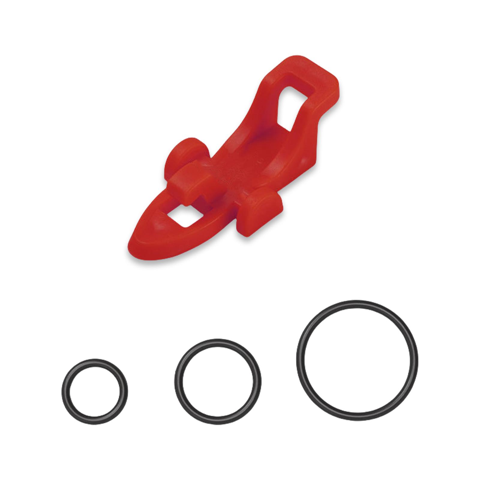 

Держатель наживки с резиновыми кольцами Держатель крючка для удилища Рыболовные снасти Рыболовные приманки Джиг-крючки Безопасный держатель красный