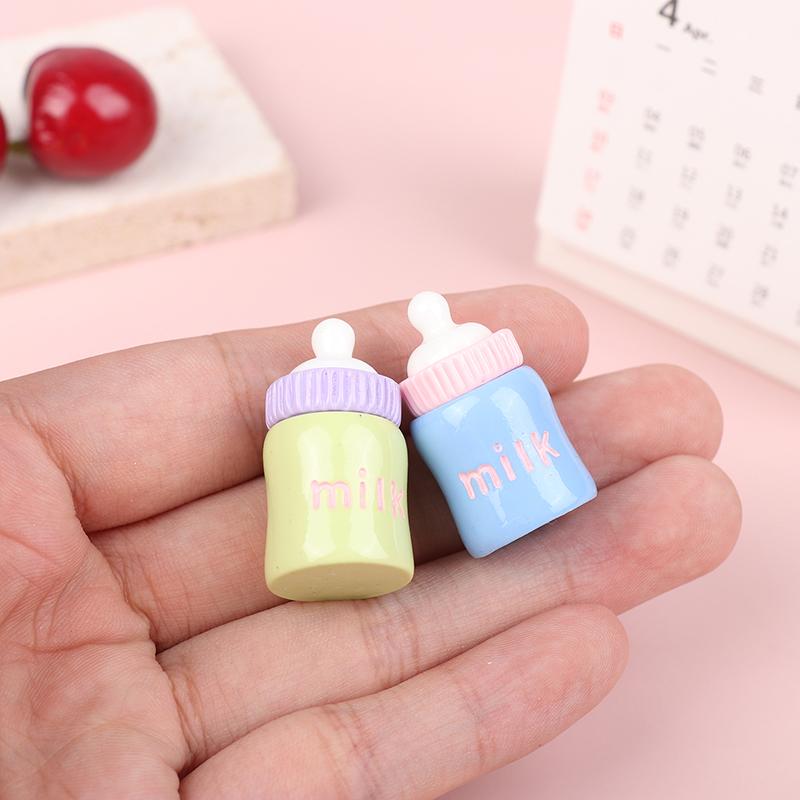 2Pcs Baby Dolls Feeding Bottle Magic Dummy Pacifiers Milk Bottle For Doll House Feeding Diy Accessories
