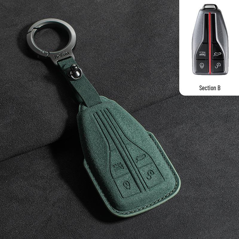 Hongqi Key Case for H5, HS5, HS6, H9, Tiangong 08, HS3 PHEV, HQ9 PHEV, EH7, HQ9 - Unisex