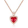 Lindon Jewelry Necklace Heart-Shaped Pendant For Women Wedding Gifts