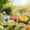 Bienen-Trinkstation Blumenförmiger Einsatz Trinkbecher Schmetterlinge Bienen Wasserspender Outdoor Dekoration Bestäuber-Tränke für Garten Balkon