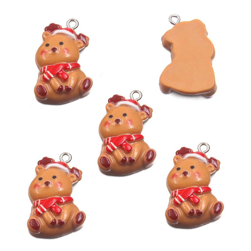 DIY Cartoon Christmas Resin Ornaments: Santa, Snowman & Reindeer Charms
