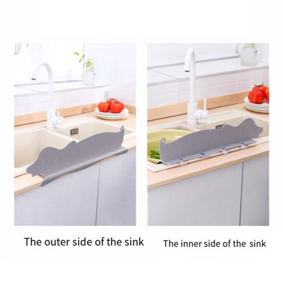 1/2 ks Kreslený pes Ochrana proti stříkající vodě do dřezu s přísavkami Ochrana proti stříkající vodě při mytí zeleniny Kuchyňská deska Štěně Protistříkací deska